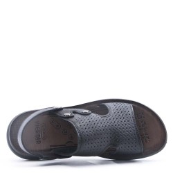 Man sandal in faux leather