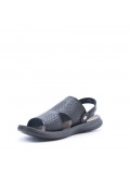 Man sandal in faux leather