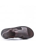 Man sandal in faux leather