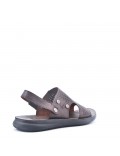 Man sandal in faux leather