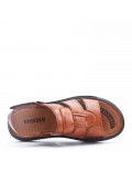 Man sandal in faux leather