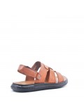 Man sandal in faux leather