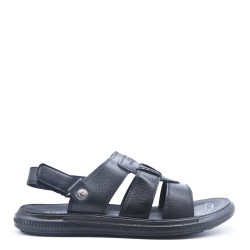 Man sandal in faux leather