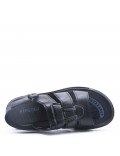 Man sandal in faux leather