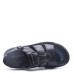 Man sandal in faux leather