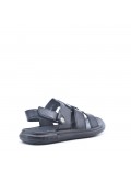 Man sandal in faux leather