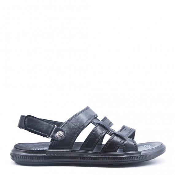 Man sandal in faux leather