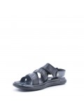 Man sandal in faux leather