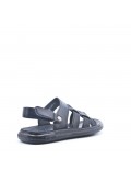 Man sandal in faux leather