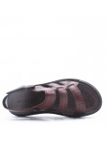 Man sandal in faux leather