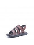 Man sandal in faux leather