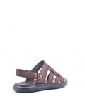 Man sandal in faux leather