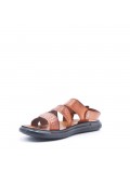 Man sandal in faux leather