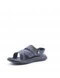 Man sandal in faux leather