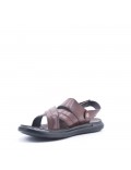 Man sandal in faux leather