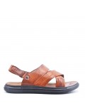 Man sandal in faux leather