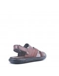 Man sandal in faux leather