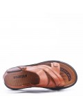 Man sandal in faux leather