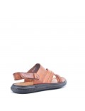 Man sandal in faux leather