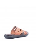 Man sandal in faux leather