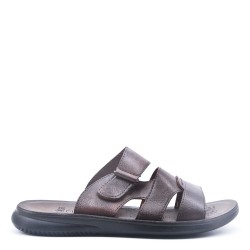 Man sandal in faux leather