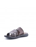 Man sandal in faux leather