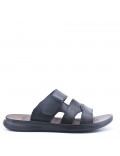 Man sandal in faux leather