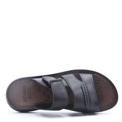 Man sandal in faux leather