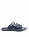 Man sandal in faux leather