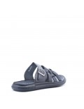 Man sandal in faux leather