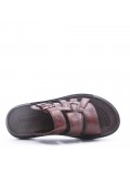 Man sandal in faux leather