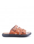 Man sandal in faux leather