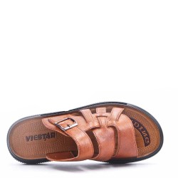 Man sandal in faux leather