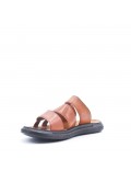 Man sandal in faux leather