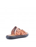 Man sandal in faux leather