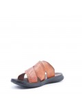 Man sandal in faux leather