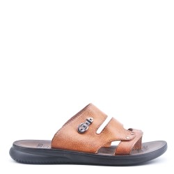 Man sandal in faux leather