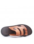 Man sandal in faux leather