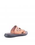 Man sandal in faux leather