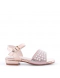 Sandale fille en simili cuir