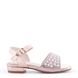 Sandale fille en simili cuir