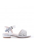 Sandale fille en simili cuir