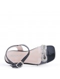 Girl's mixed materials sandal