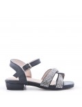 Sandale fille en simili cuir