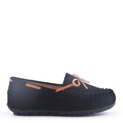 Moccasin in faux suede