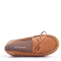 Mocassin en simili daim