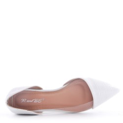 Ballerine en mix matières pour femme