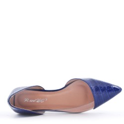 Ballerine en mix matières pour femme