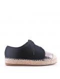 Faux suede espadrilles for women