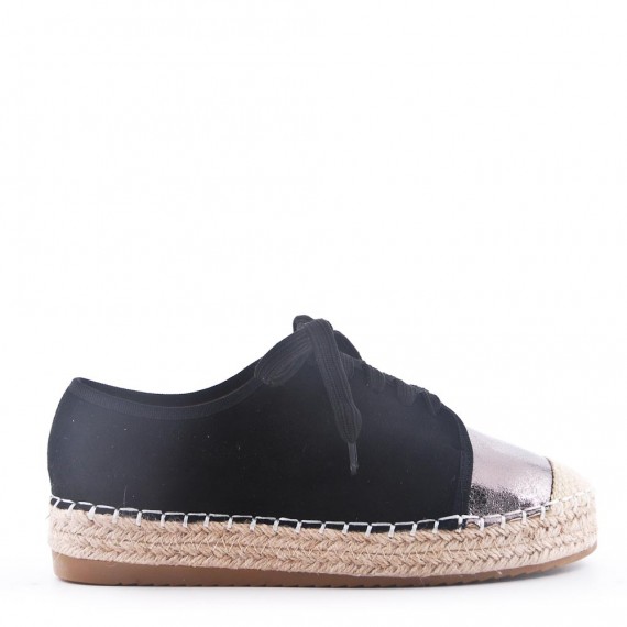 Faux suede espadrilles for women